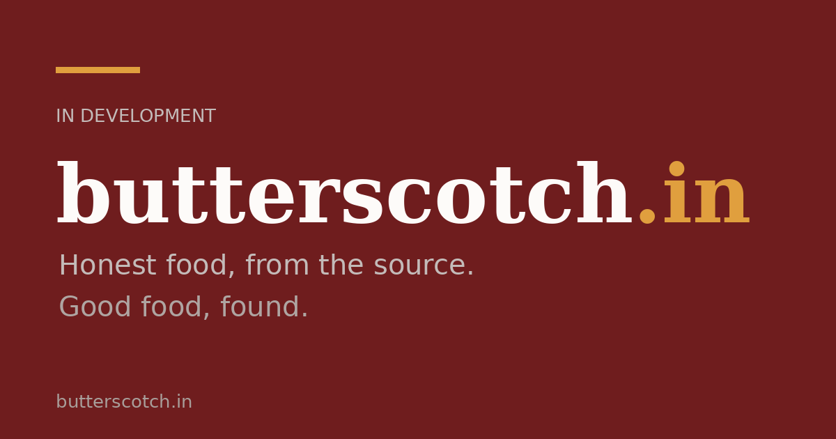 Link preview image for butterscotch.in